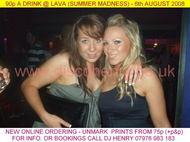 Nostalgic pictures from a 90p a drink night out at Lava in August 2008