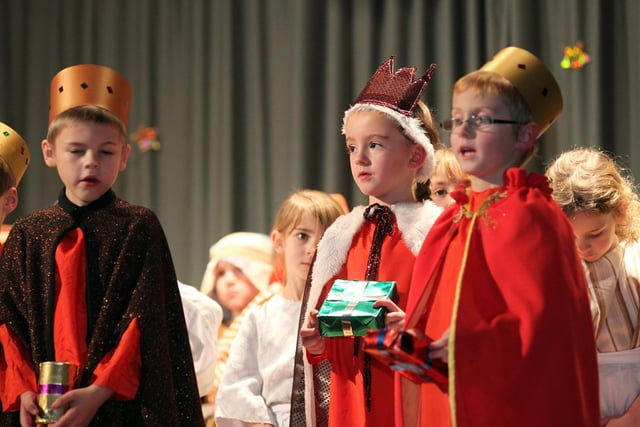 A Christmas Nativity Play at Headlands Primary School.