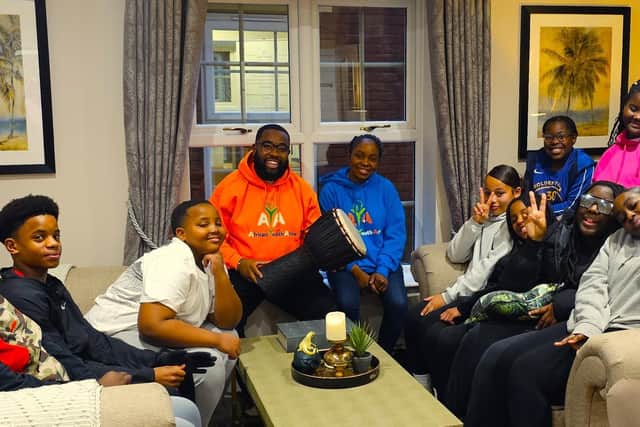 African Youth Arise visit Elm Bank Care Home for a spectacular afternoon of music