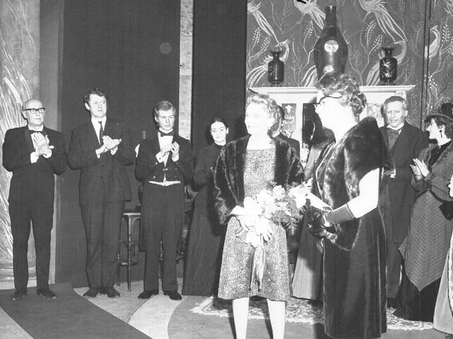 Princess Alice, Duchess of Gloucester at the Royal Theatre, Northampton