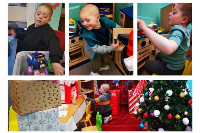 Sebastian Nunney loved his visits to the NGH playroom area /Gregg Nunney