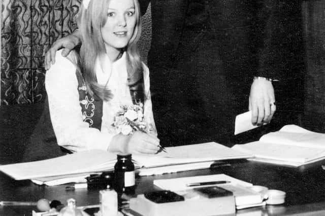Sue and Trevor married on March 14, 1970.