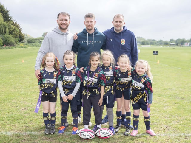 Under 7s girls rugby festival at Northampton Old Scouts on Sunday May 3