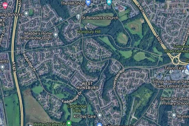 Police are appealing for witnesses after the incident in Hunsbury.