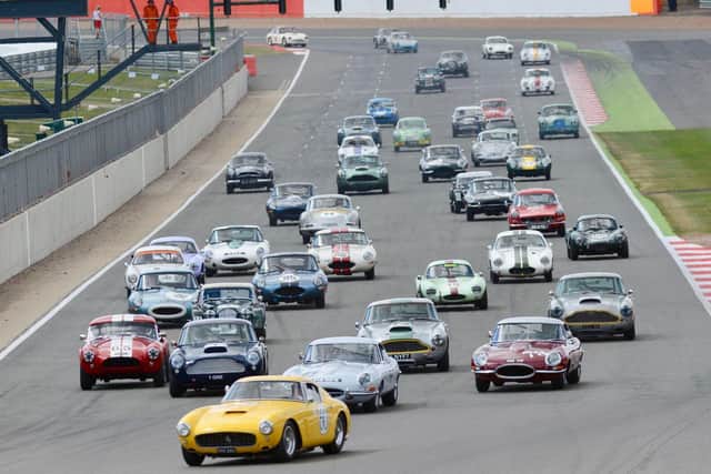 Huge grids of iconic racers wow crowds at the Silverstone Festival