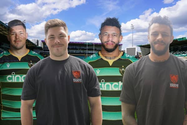 Ethan Waller and Courtney Lawes