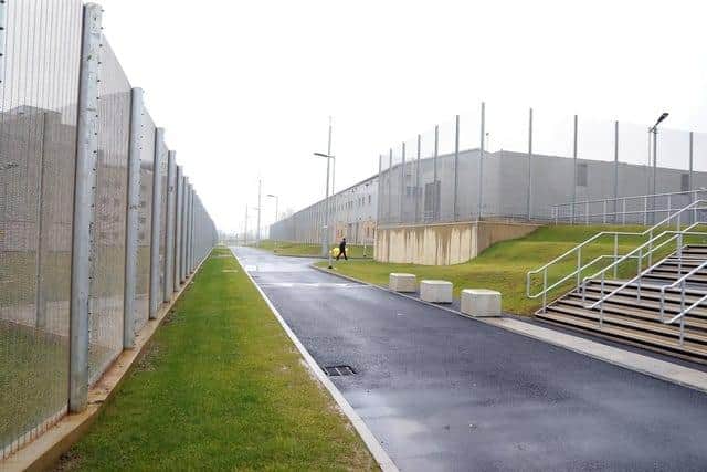 HMP FIve Wells - the grounds between houseblocks