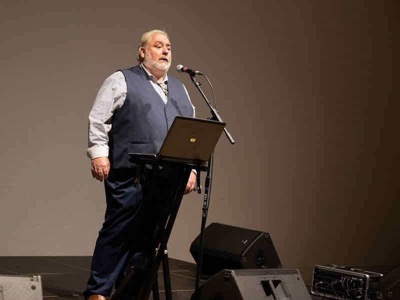 Liam Carter performing on the Classical & World Fusion Stage at the Northampton Music Festival on Sunday, September 8, 2024. Photo by David Jackson.