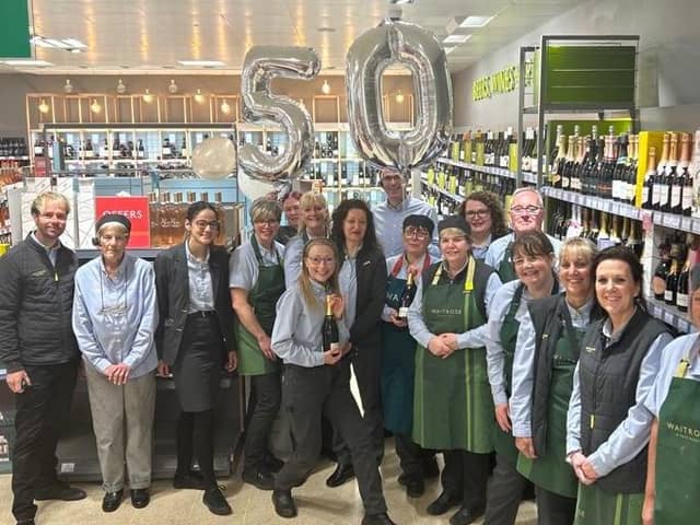 Waitrose, in Harborough Road, has remained on the same site since the shop was first built in 1973 and celebrated the five decade milestone on June 5.
