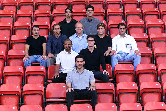 There are a few faces in there which scream 'where the hell am I?!' 'what am I doing?!. Steve Archibald used his Spanish contacts from his time in Spain with Barcelona to recruit a host of players. Included are Martin Prest, Antonio Calderon, David Fernandez and Javier Sanchez Broto. Also, Sanjaun Garcia, Salva, Mariano Aguilar, Fabrice Moreau and Alfonso Miguel.