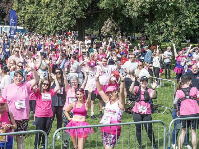 Abington Park turned pink on Sunday July 14 for the 3k and 5k Race for Life events.