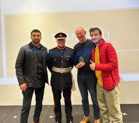 Male role model awards four people group photo