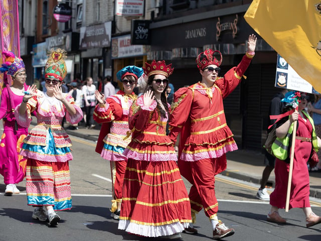 An explosion of joyous colour took over Northampton during the carnival on Saturday June 14.