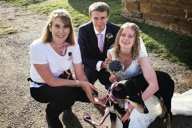 The business offers holistic dog spa treatments, dog sitting, walking and their popular wedding service.