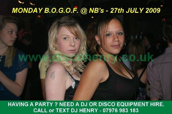 A BOGOF night out at Rev's and NB's in Bridge Street back in July 2009