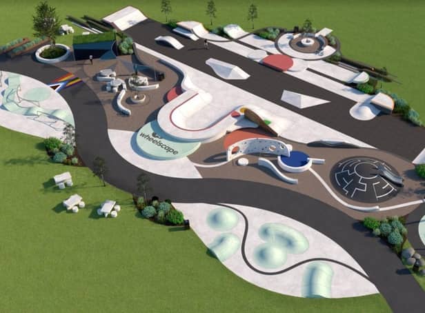 A skatepark design by Wheelscape in Brackley