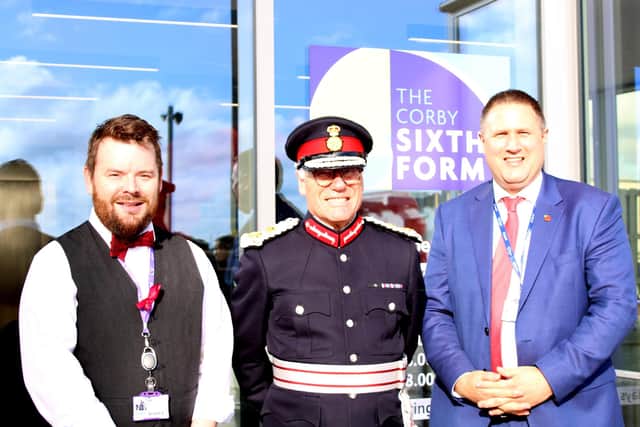 Principle Robin Webber-Jones and the Lord Lieutenant