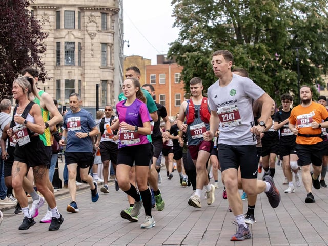 Hundreds of runners took part in the half marathon around the town on Sunday September 14.