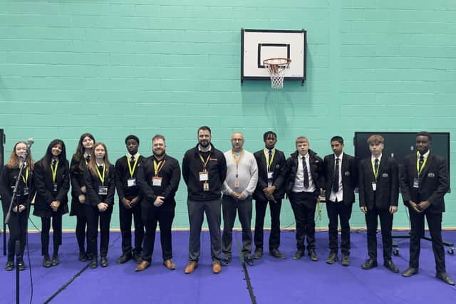 Staff from DHL Express led one of the sessions at Exploring Global Logistics - a series of workshops organised by Northampton College for local school children.