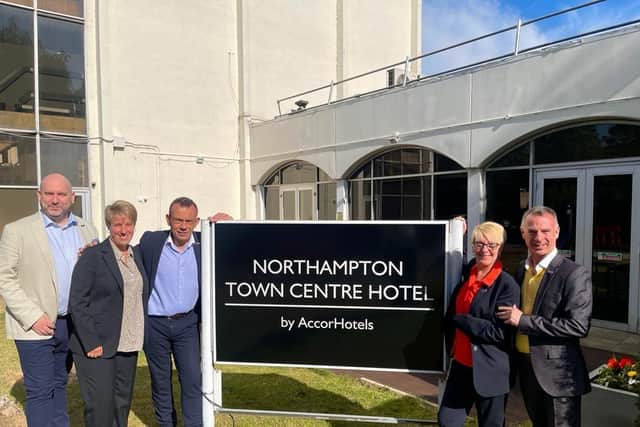 Northampton Town Centre Hotel managers celebrate the venue's new name