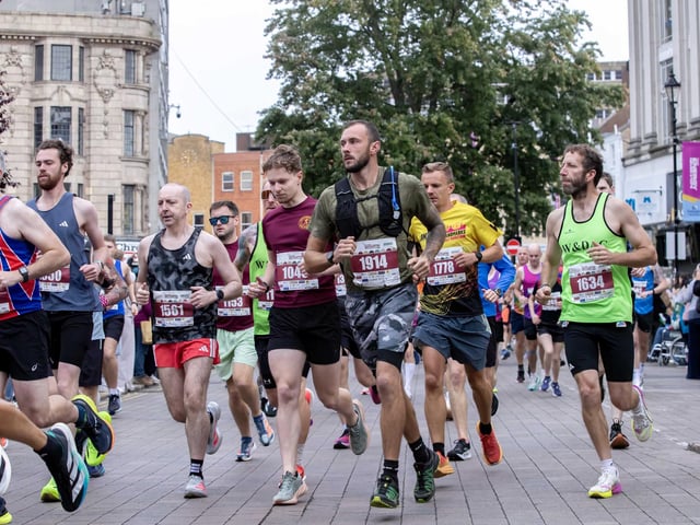 Hundreds of runners took part in the half marathon around the town on Sunday September 14.