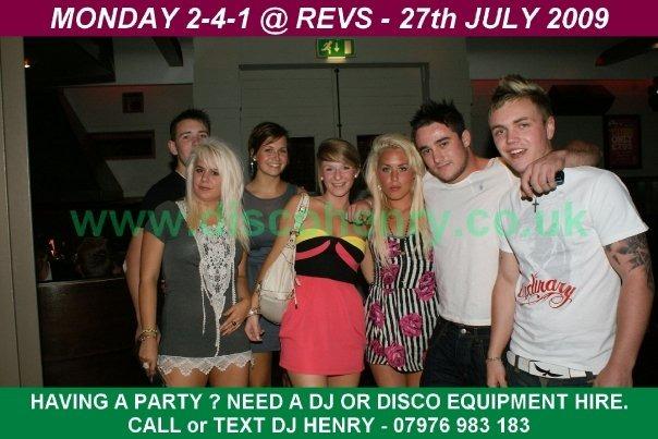 A BOGOF night out at Rev's and NB's in Bridge Street back in July 2009