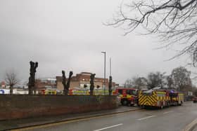 Firefighters were called to Northampton General Hospital on Monday March 13.