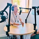 Adam Chapman (left), UON’s Senior Lecturer in Education speaks to Ryan Moore, currently Assistant Educational Psychologist at North Northamptonshire Council in the UON podcasting studio.