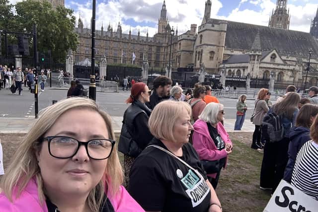 Northants group Send Mummas attended the rally outside parliament on Monday, September 15. Credit: Emma Briggs
