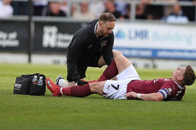 Sam Hoskins has not played since limping off against Reading