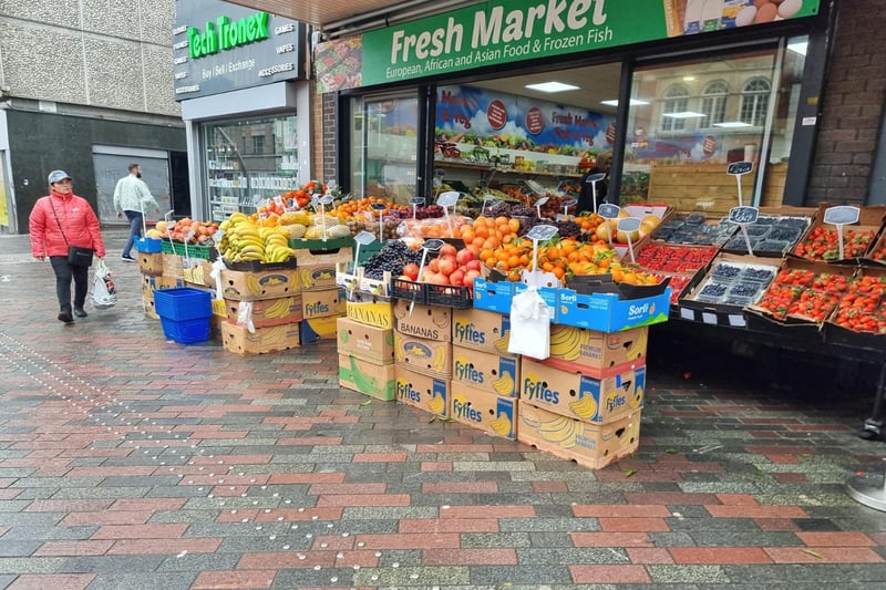 Here's a shop in Abington Street acting similarly to a market trader with the council's permission