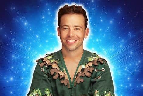 West End star Ross Carpenter plays the title role of Peter Pan alongside ventriloquist Max Fulham and Craig Revel Horwood as captain Hook