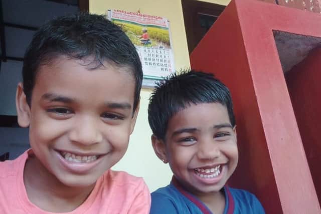 Jeeva and Janvi Saju
