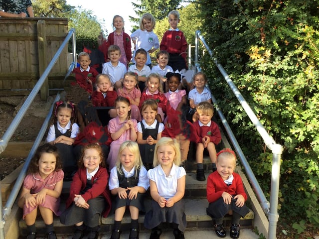 Reception class at Pattishall Primary School.