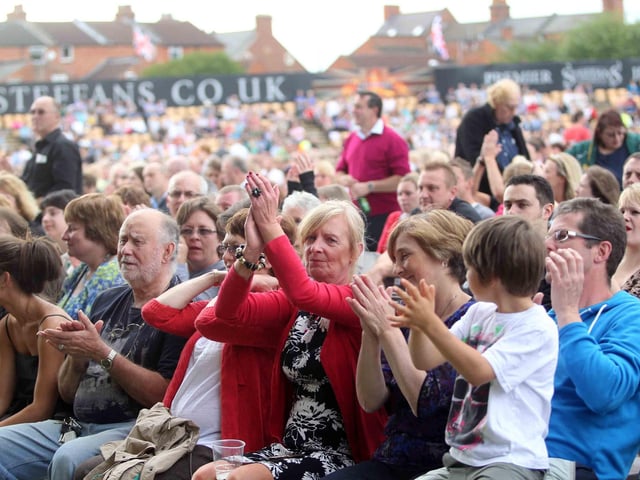 Elton John at Northamptonshire County Cricket Club.