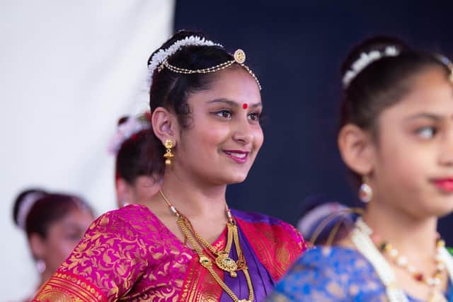 Traditional dancers on stage