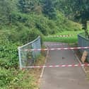 The bridge at Abington Vale Pocket Park will be closed until late September while the emergency works are carried out.