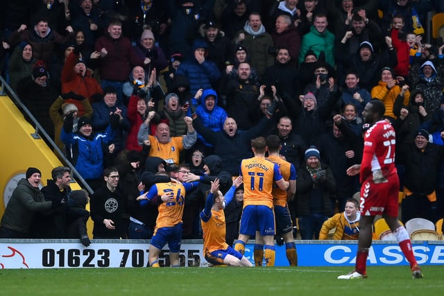 Form team Mansfield Town are expected to hold their place in the play-offs with a fifth place finish. They have a 34 per cent chance of getting promoted.