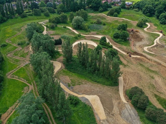 The £15million 'flagship' facility was funded through British Cycling's 'Places to Ride' scheme