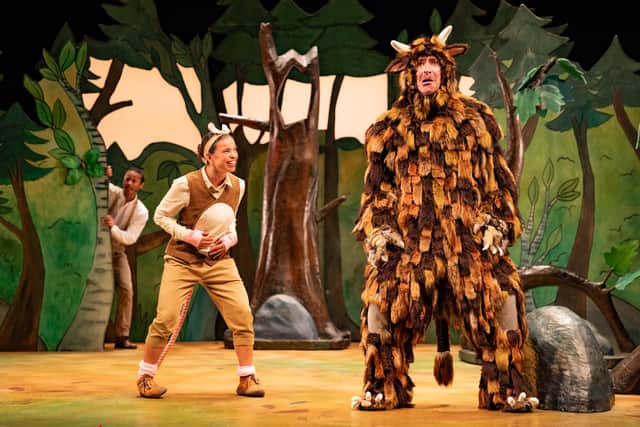 The Gruffalo comes to life on stage (photo: Mark Senior)