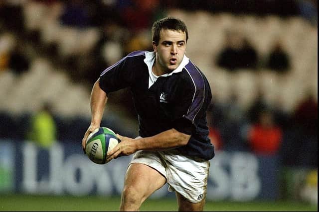 Tom Smith in action for Scotland