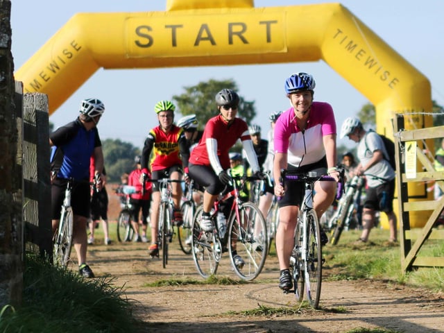 2014 - Cycle for Cynthia event at Lamport Hall to raise money for Cynthia Spencer Hospice.