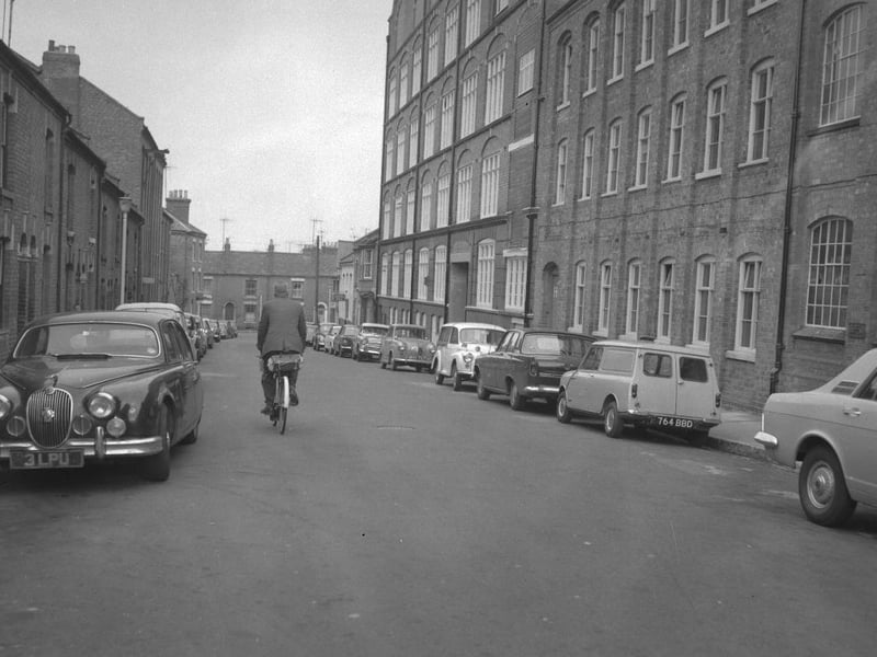 Traffic in streets near town centre, June 5, 1967