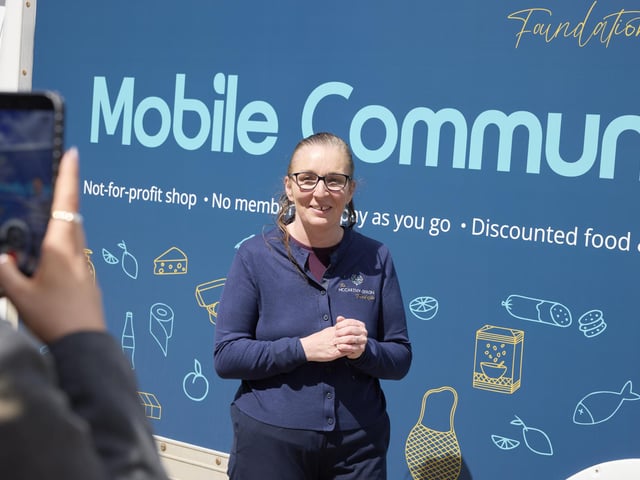 The McCarthy-Dixon Foundation has opened the shop, which offers a range of food and household items, in a bid to help "household budgets stretch further".