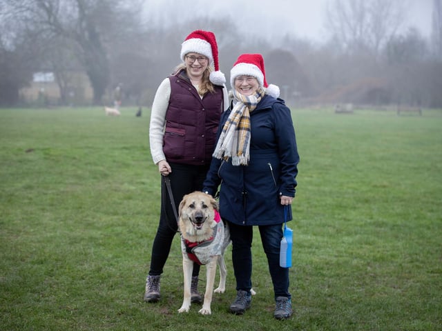 Dozens of dog walkers turned out on Sunday morning (December 21) for the charity's annual fundraiser at Bradlaugh Fields
