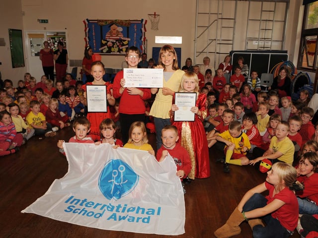 2009: The Bliss Charity School, in Nether Heyford, presented with a flag and £5,000 for 'Most International Primary School' of the year.`