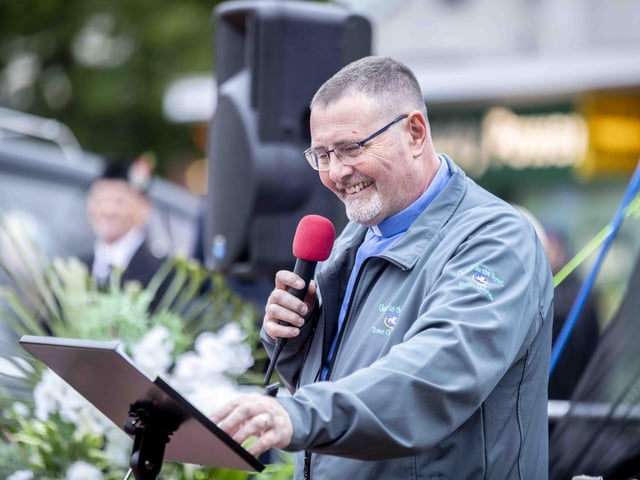 The memorial service for well-known Northampton homeless man George Murray was held on Sunday (November 6) in the Market Square