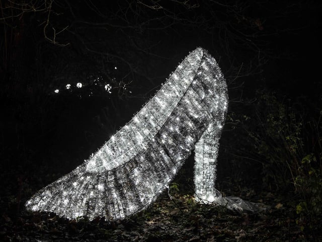 Take a look around the winter light trail, which is now open and will be until December 31.