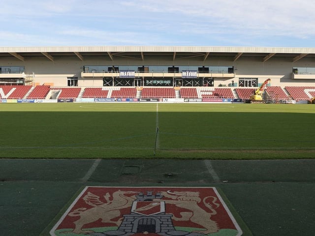 A wide shot of the East Stand
