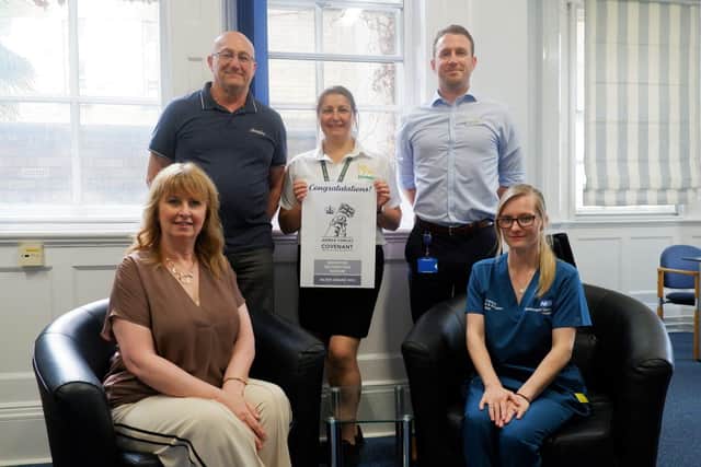 L-R Tracey Robson, Ian Barker, Anna Ferreira-Gomes, Palmer Winstanley and Lizzie Edwards